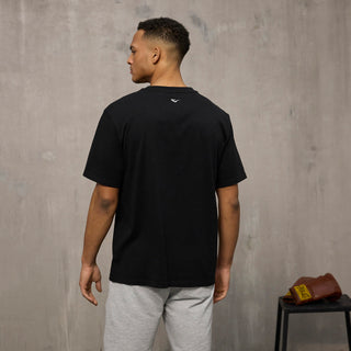 Everlast® Sport EVERLAST Mens SS Oversized Iconic Maximized Logo Tee T-shirt Black